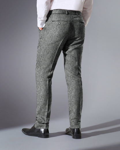Close Tailored Fit Light Grey Wool Blend Suit- Soft Grey