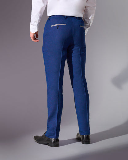 Close Tailored Fit Blue Suit- Ocean Wave Blue